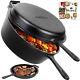 Cast Iron Dutch Oven With Dual Use Skillet Lid For Oven, Induction, Electric, Gr
