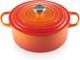 Cast Iron, Round Signature Dutch Oven, 7.25 Qt, In Flame, By Le Creuset
