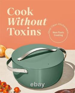 Ceramic Dutch Oven Pot with Lid (6.5 qt, 10.5) Non Toxic, PTFE & PFOA Free