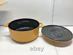 Chantal Cast Iron Dutch Oven, 7 qt, US Formulated Premium Enamel, Marigold