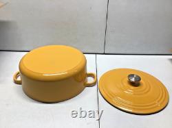 Chantal Cast Iron Dutch Oven, 7 qt, US Formulated Premium Enamel, Marigold