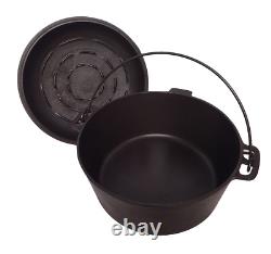 Chicago Hardware Cast Iron Dutch Oven With Lid Clean Seasoned