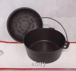 Chicago Hardware Cast Iron Dutch Oven With Lid Clean Seasoned