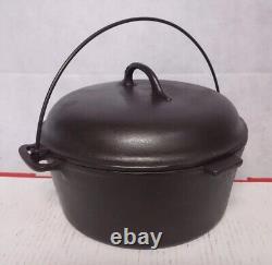 Chicago Hardware Cast Iron Dutch Oven With Lid Clean Seasoned