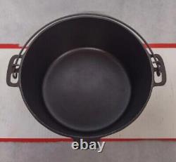 Chicago Hardware Cast Iron Dutch Oven With Lid Clean Seasoned