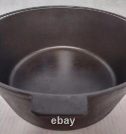 Chicago Hardware Cast Iron Dutch Oven With Lid Clean Seasoned