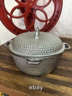 Chicago Hardware Foundry CHF Cast Iron Hammered Plated Dutch Oven With Lid