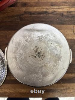 Chicago Hardware Foundry CHF Cast Iron Hammered Plated Dutch Oven With Lid