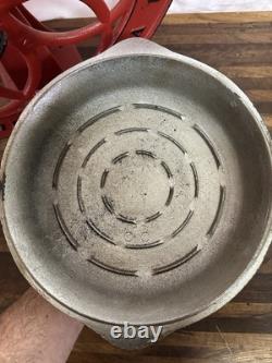Chicago Hardware Foundry CHF Cast Iron Hammered Plated Dutch Oven With Lid