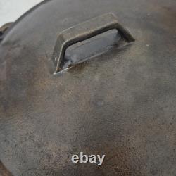 Classic Cast Iron Dutch Oven Pot with Drip Lid & Handle-Roaster Camping Vintage