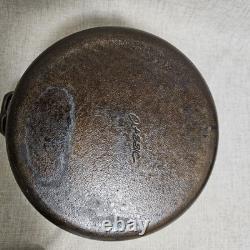 Classic Cast Iron Dutch Oven Pot with Drip Lid & Handle-Roaster Camping Vintage