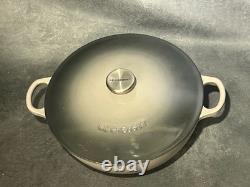 Classic Le Creuset No. 26 Enamel Dutch Oven Rare Grey 4.25 Qt & Lid 10.75 Cast