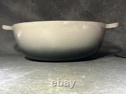 Classic Le Creuset No. 26 Enamel Dutch Oven Rare Grey 4.25 Qt & Lid 10.75 Cast