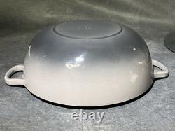 Classic Le Creuset No. 26 Enamel Dutch Oven Rare Grey 4.25 Qt & Lid 10.75 Cast