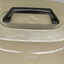 Club Aluminum Cookware Beige Roaster Dutch Oven WithLid Never Used