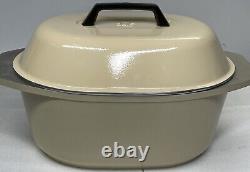 Club Aluminum Cookware Beige Roaster Dutch Oven WithLid Never Used