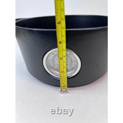 Combekk Dutch Oven Rails Black Cast Iron Roaster Lid Thermometer 24cm EUC