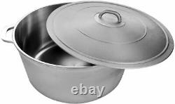 Commercial Aluminum Calderon Dutch Oven Cookware With Lid, Silver