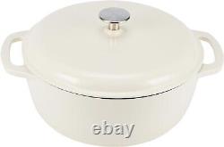 Compact 4.3-Quart Enameled Dutch Oven with Lid Perfect for Sauces & Sides