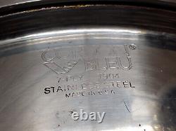 Cordon Bleu 6.5 Qt Stockpot 7-Ply Surgical T304 Stainless Dutch Oven Fry Pan Lid