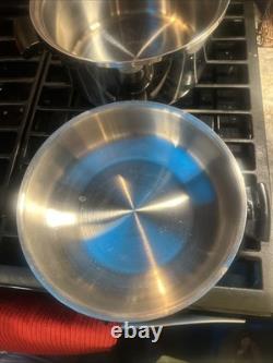 Cordon Bleu 6.5 Qt Stockpot 7-Ply Surgical T304 Stainless Dutch Oven Fry Pan Lid