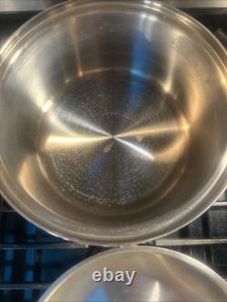 Cordon Bleu 6.5 Qt Stockpot 7-Ply Surgical T304 Stainless Dutch Oven Fry Pan Lid