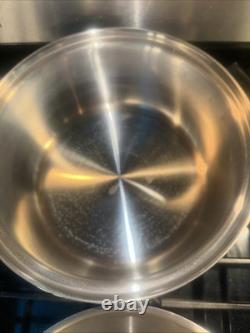 Cordon Bleu 6.5 Qt Stockpot 7-Ply Surgical T304 Stainless Dutch Oven Fry Pan Lid