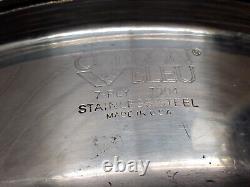 Cordon Bleu 6.5 Qt Stockpot 7-Ply Surgical T304 Stainless Dutch Oven Fry Pan Lid