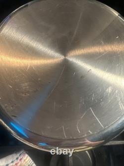 Cordon Bleu 6.5 Qt Stockpot 7-Ply Surgical T304 Stainless Dutch Oven Fry Pan Lid