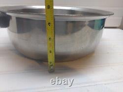 Cordon Bleu 7 Qt Pressure Bonded Stainless Stockpot Dutch Oven Fry Saute Pan Lid