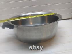 Cordon Bleu 7 Qt Pressure Bonded Stainless Stockpot Dutch Oven Fry Saute Pan Lid