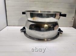 Cordon Bleu 7 Qt Stockpot Pressure Bonded Stainless Steel Dutch Oven Dome Lid