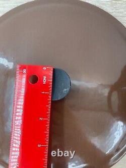 Cousances 22 Brown Cast Iron Enamel Dutch Oven Lid Pan Cookware France Handles