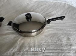 Cutco 6 Qt Stockpot Dutch Oven & Skillet with Lid 5-Ply Stainless Aluminum Core