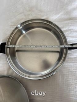 Cutco 6 Qt Stockpot Dutch Oven & Skillet with Lid 5-Ply Stainless Aluminum Core