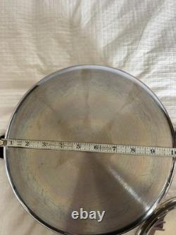 Cutco 6 Qt Stockpot Dutch Oven & Skillet with Lid 5-Ply Stainless Aluminum Core