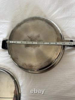 Cutco 6 Qt Stockpot Dutch Oven & Skillet with Lid 5-Ply Stainless Aluminum Core