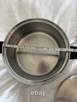 Cutco 6 Qt Stockpot Dutch Oven & Skillet with Lid 5-Ply Stainless Aluminum Core