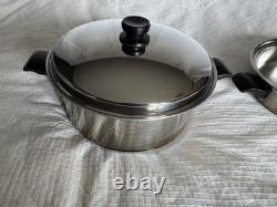 Cutco 6 Qt Stockpot Dutch Oven & Skillet with Lid 5-Ply Stainless Aluminum Core