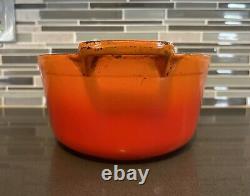 DESCOWARE Belgium Orange Flame Enamel Oval Cast Iron Pot/Pan Dutch Oven with Lid