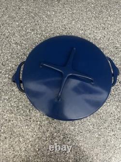 Dansk IHQ France Kobenstyle Blue Enamel Dutch Oven 12 8QT Vintage Rare