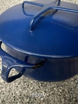 Dansk IHQ France Kobenstyle Blue Enamel Dutch Oven 12 8QT Vintage Rare