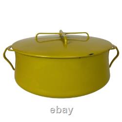 Dansk Kobenstyle IHQ France Yellow Enamel Dutch Oven 8 qt 12 inch Vintage
