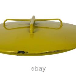 Dansk Kobenstyle IHQ France Yellow Enamel Dutch Oven 8 qt 12 inch Vintage