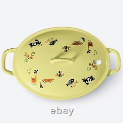 Descoware Robert Markley Citron Yellow Enamel Dutch Oven Cast Iron with Lid