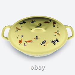 Descoware Robert Markley Citron Yellow Enamel Dutch Oven Cast Iron with Lid