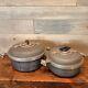 Diamond Craft Cookware Lot Of 2 Dutch Oven With Lid 1.5 Quart 2 Quart Flaws Read