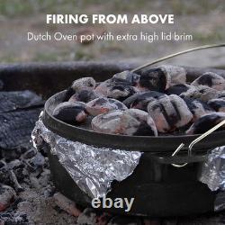 Dutch Oven Camping With Lid Nonstick Multifunction Cook Evenly Dutch Oven