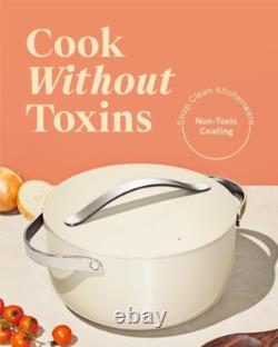 Dutch Oven Pot with Lid (6.5 Qt, 10.5) Non-Stick Ceramic Coating Free from