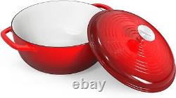 Dutch Oven Pot with Lid, Enameled Cast Iron Dutch Oven 6 Quart, Cast Iron Pot